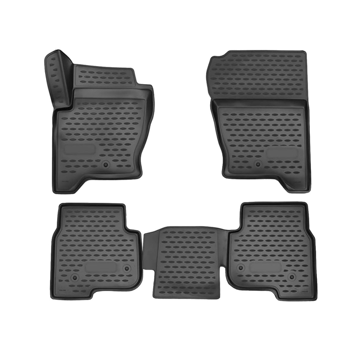 Land Rover Discovery IV Floor Mats - Omac - Rubber TPE 5 Pcs - Black - 2014